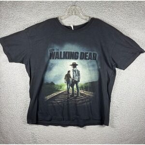 Vintage AMC The Walking Dead TV Show Carl and Rick Shirt Size XL Y2K Promo